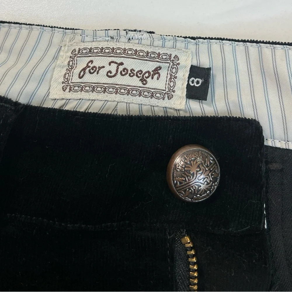 Vintage Corduroy Black Pleated Skirt by For Joseph Size 8 - Picture 7 of 16